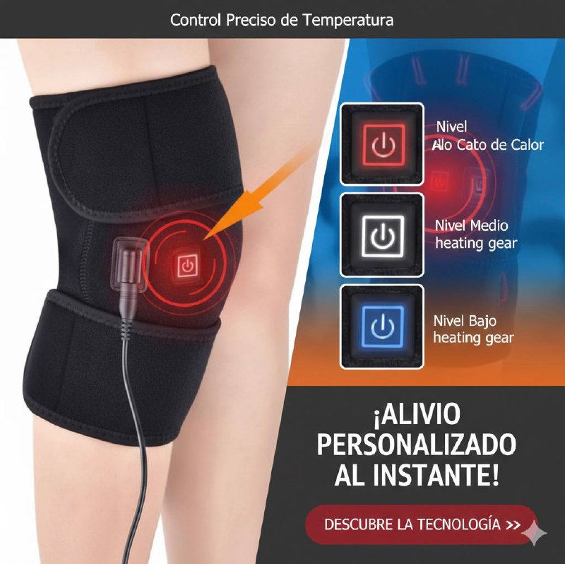 Rodillera Térmica® | Descansa y Alivia el Dolor Rápidamente⭐⭐⭐⭐⭐